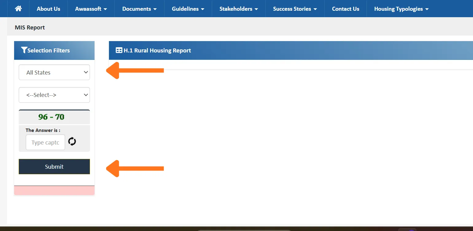 pm awas plus survey list check